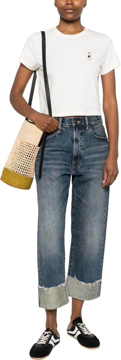 Maison Kitsuné Maison Kitsune' T-Shirts And Polos Avorio Beige