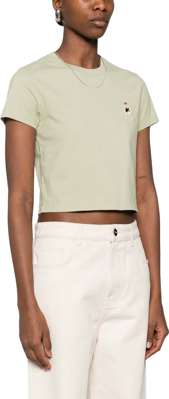 Maison Kitsuné Maison Kitsune' T-Shirts And Polos Verde Chiaro Groen