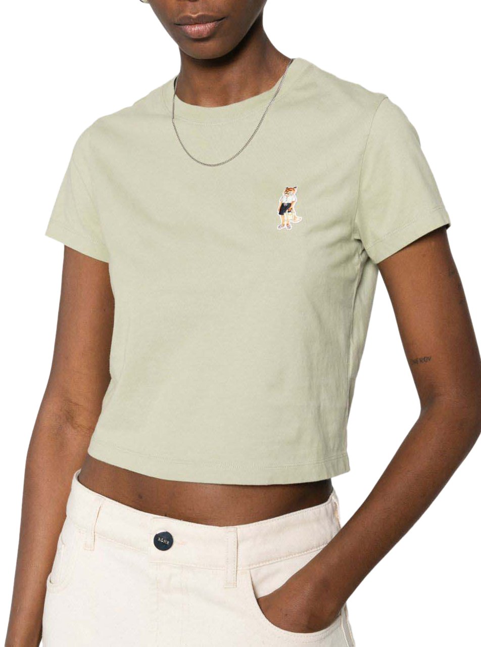 Maison Kitsuné Maison Kitsune' T-Shirts And Polos Verde Chiaro Groen