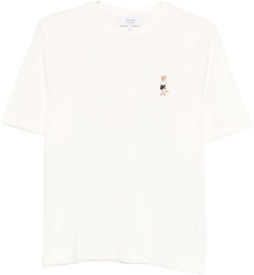 Maison Kitsuné Maison Kitsune' T-Shirts And Polos Ivory Wit