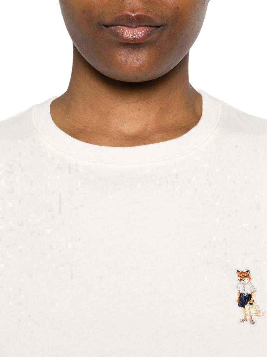 Maison Kitsuné Maison Kitsune' T-Shirts And Polos Ivory Wit