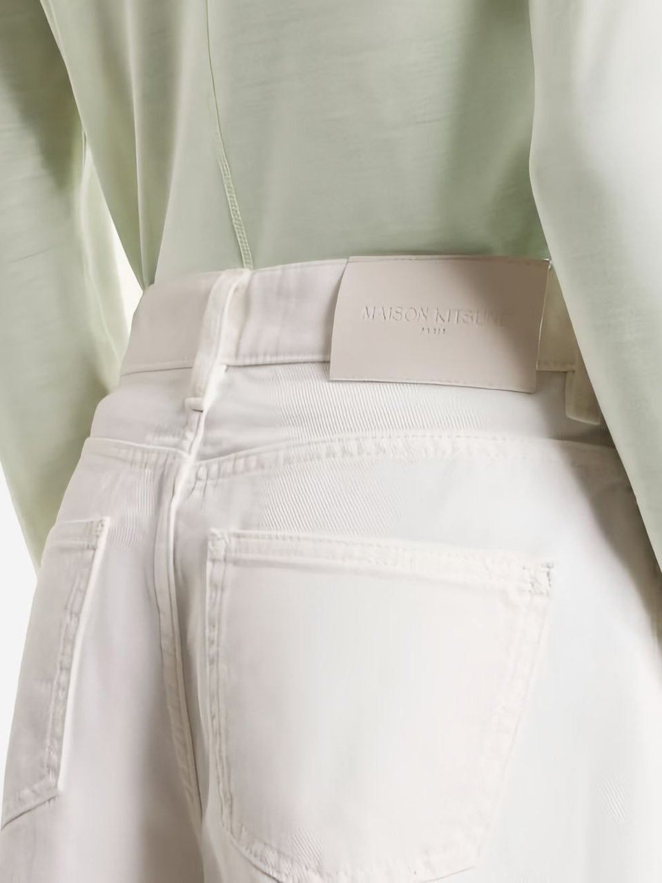 Maison Kitsuné Maison Kitsune' Shorts Avorio Wit