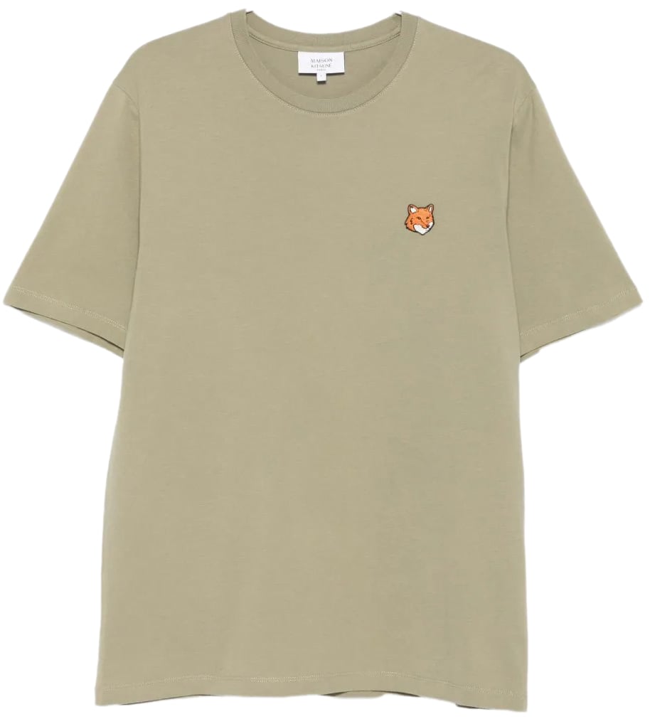 Maison Kitsuné t shirt en coton a motif fox Groen