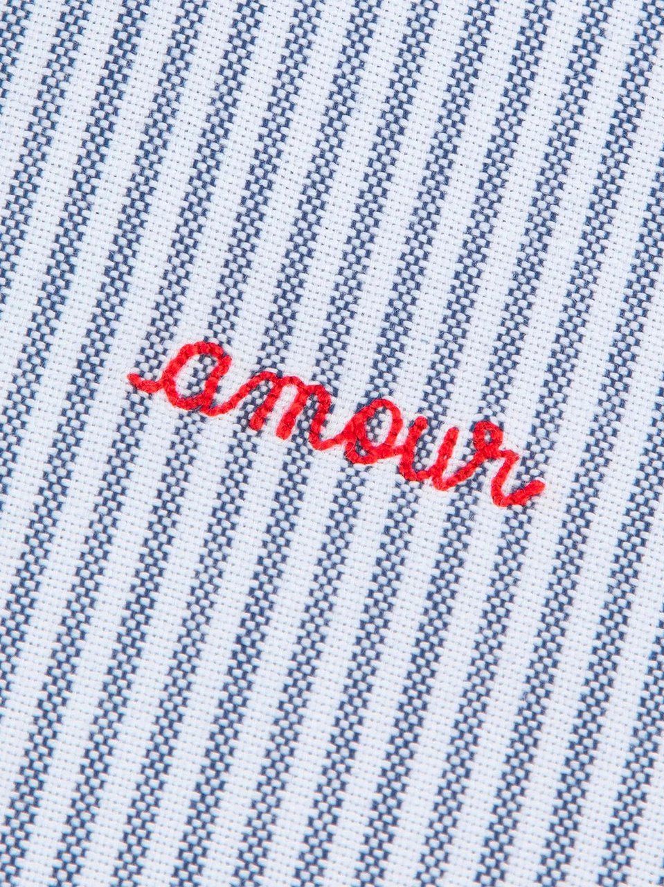 Maison Labiche la chemise malesherbes en oxford amour Blauw