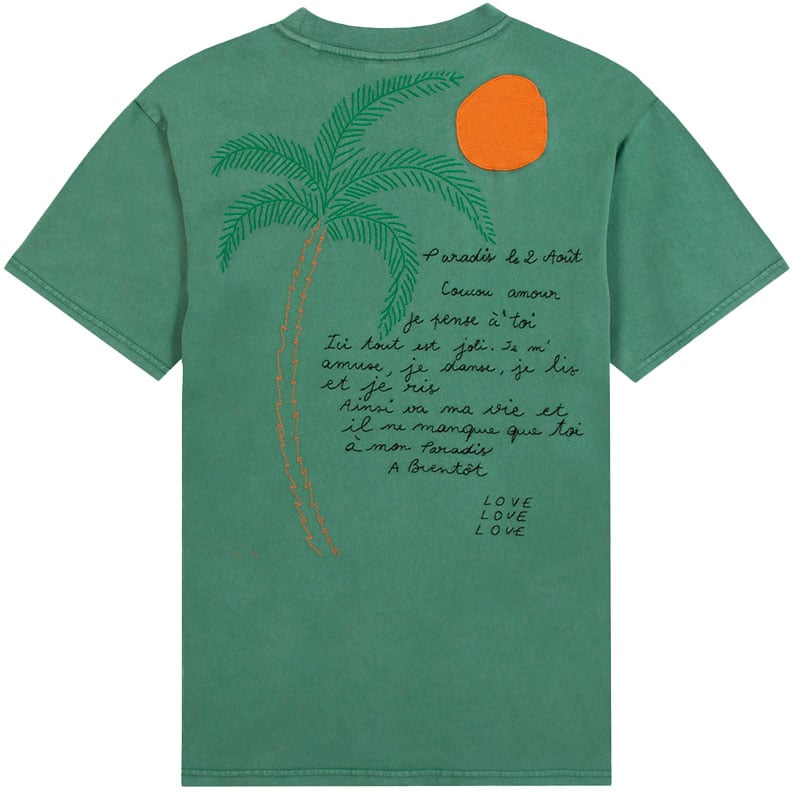 Maison Labiche le tee shirt patureau palm paradis Groen