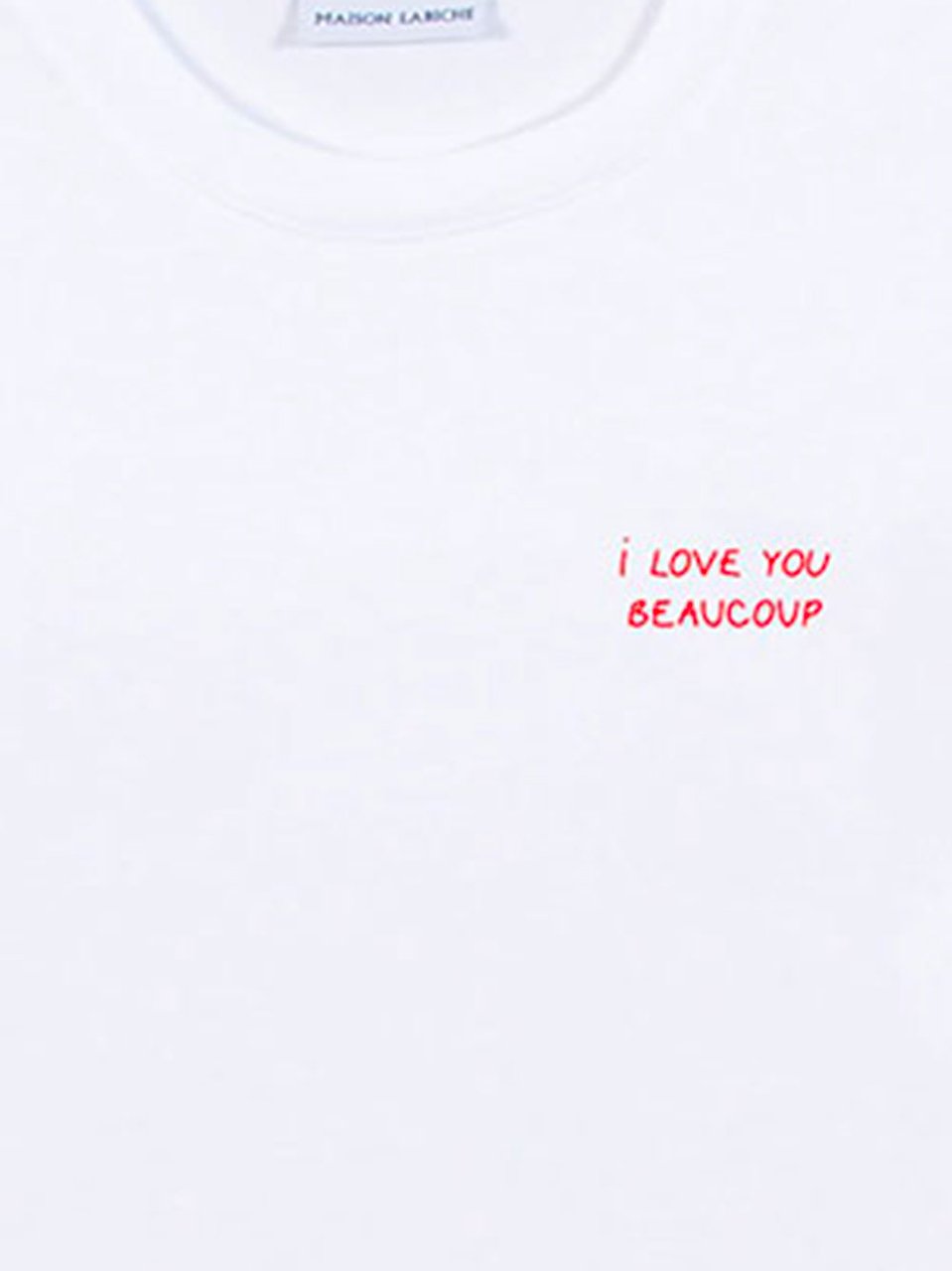 Maison Labiche le tee shirt popincourt i love you beaucoup Beige