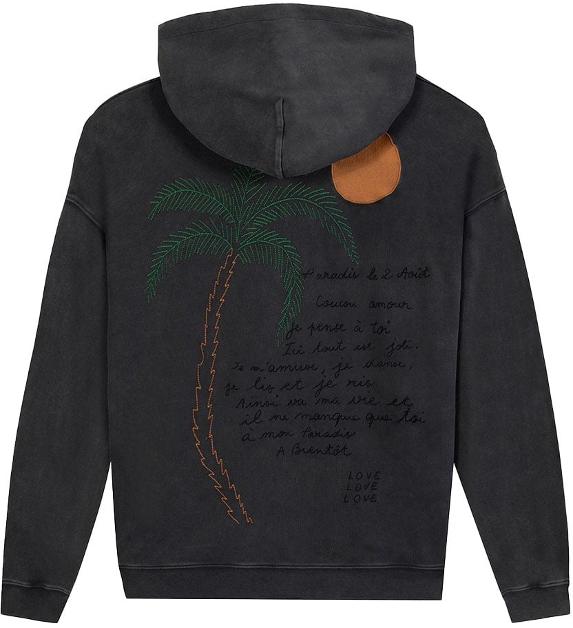 Maison Labiche maison labiche palm tree gourgaud hoodie gris Grijs