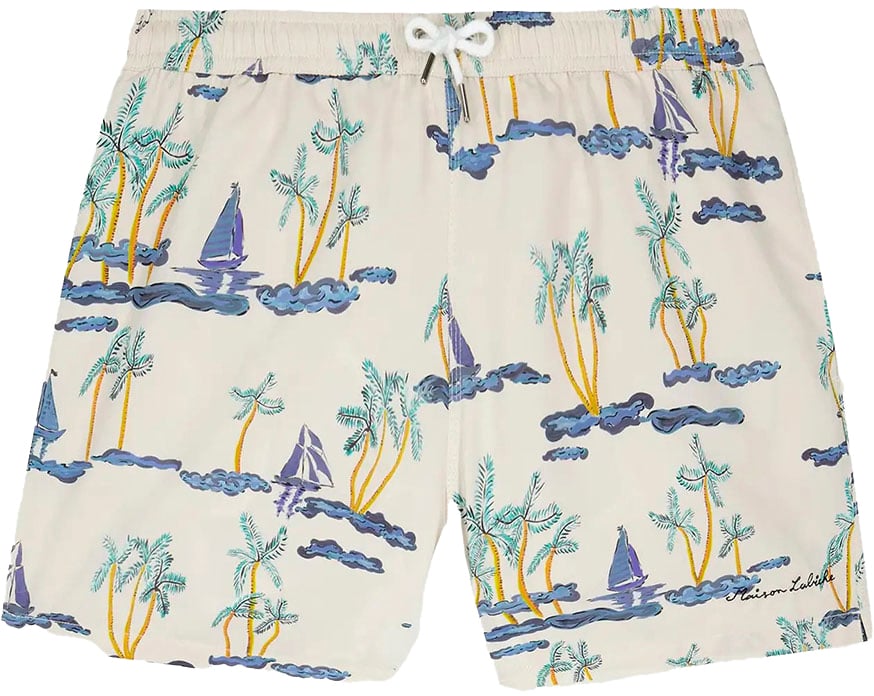 Maison Labiche short de bain maison labiche boats print polyester homme Divers