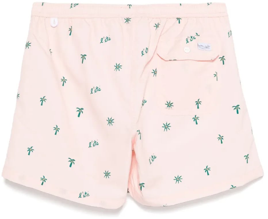 Maison Labiche short de bain palmiers Roze