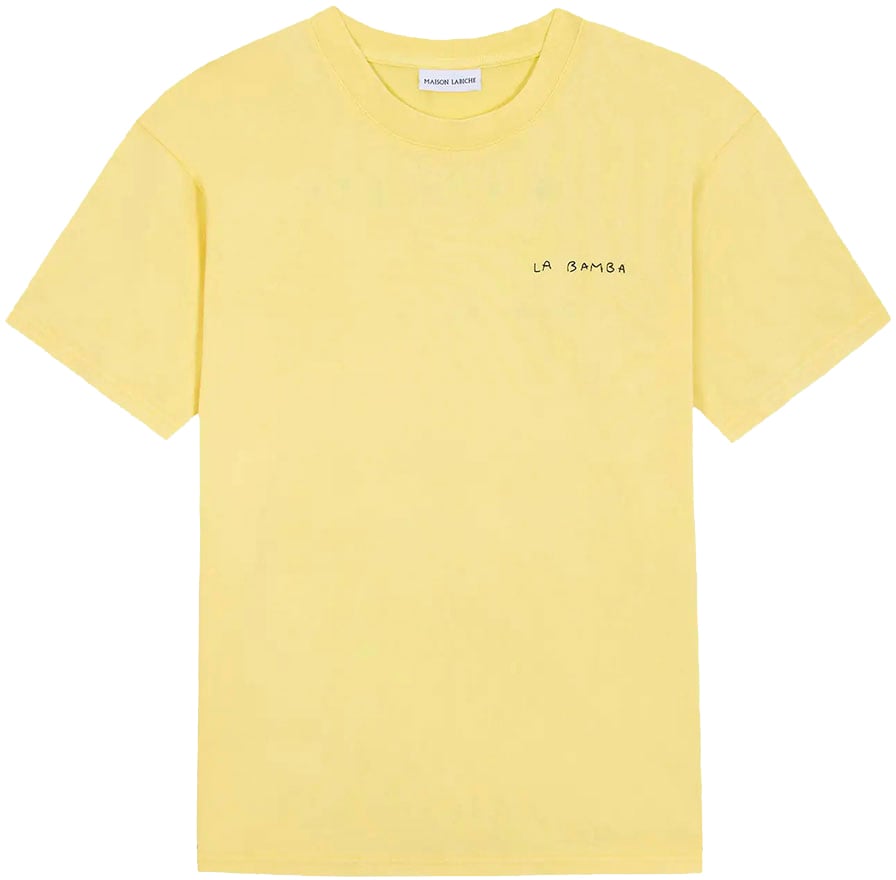 Maison Labiche t shirt maison labiche la bamba patureau coton dune yellow Geel