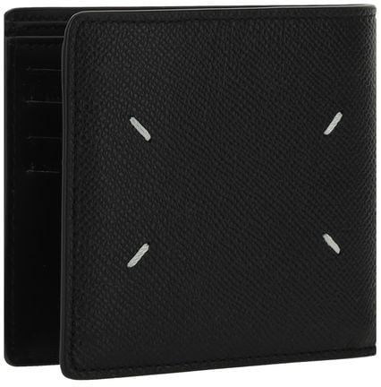 Maison Margiela Maison Margiela Black Calf Leather Bos Taurus Wallet Zwart