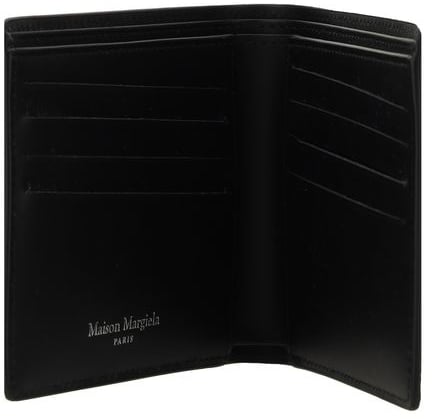 Maison Margiela Maison Margiela Black Calf Leather Bos Taurus Wallet Zwart