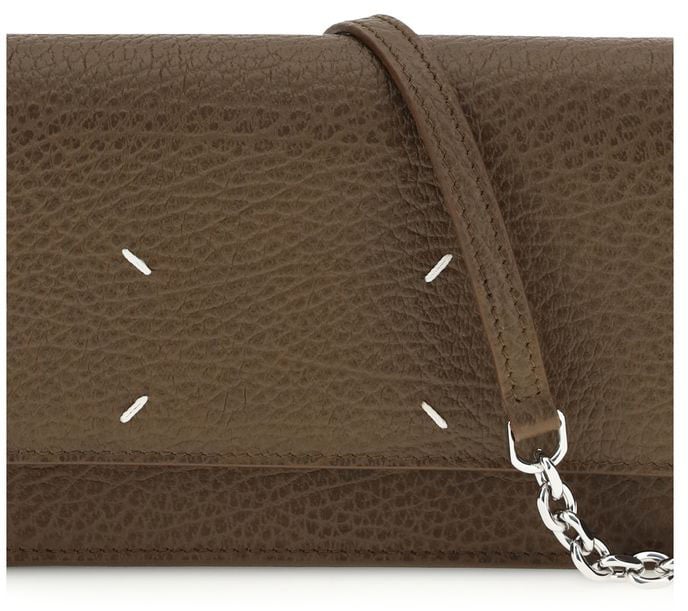 Maison Margiela Maison Margiela Brown Calf Leather Bos Taurus Wallet Bruin