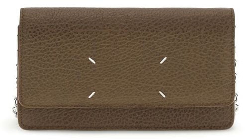 Maison Margiela Maison Margiela Brown Calf Leather Bos Taurus Wallet Bruin