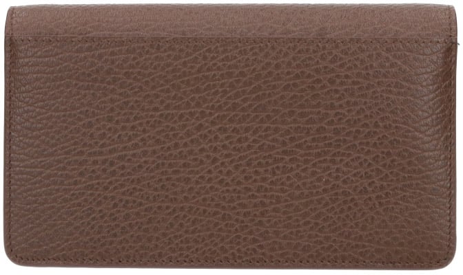 Maison Margiela Brown Four Stitches Chain Strap Wallet Bruin