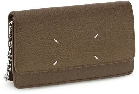 Maison Margiela Maison Margiela Brown Calf Leather Bos Taurus Wallet Bruin