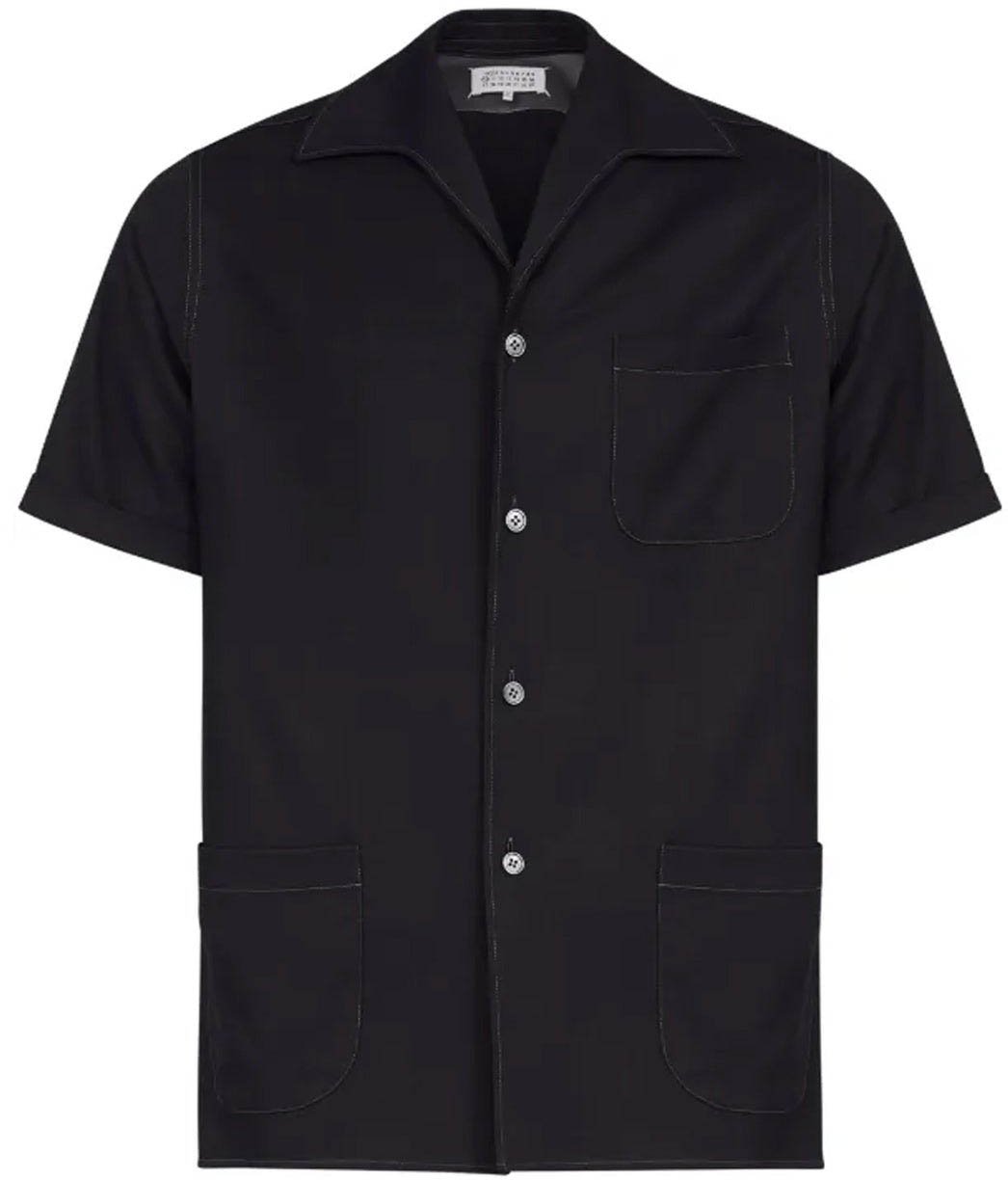 Maison Margiela short-sleeve wool shirt Divers