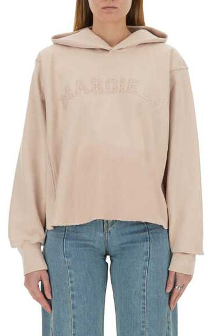 Maison Margiela Logo Sweatshirt Roze