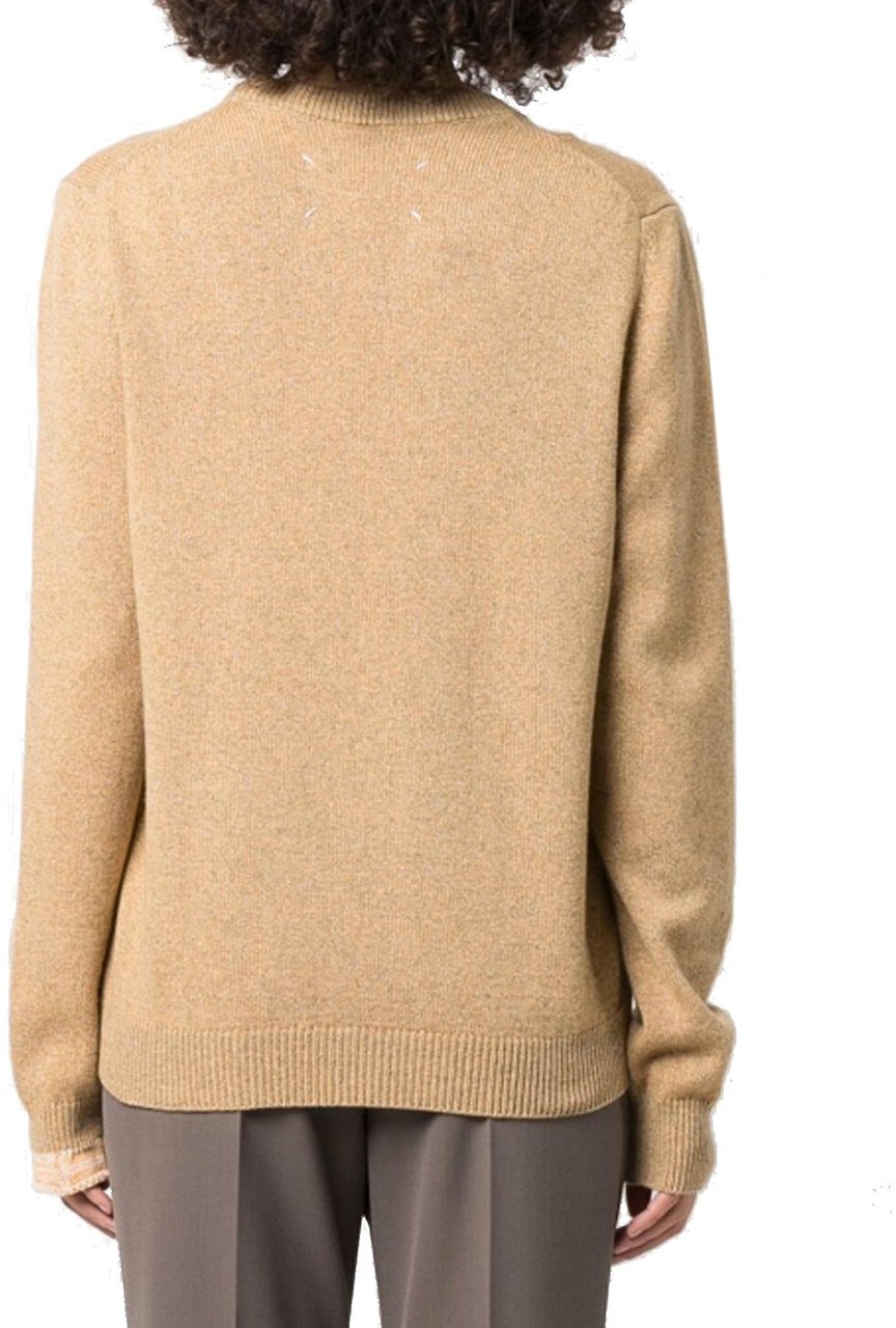 Maison Margiela Wool And Cashmere Pullover Bruin