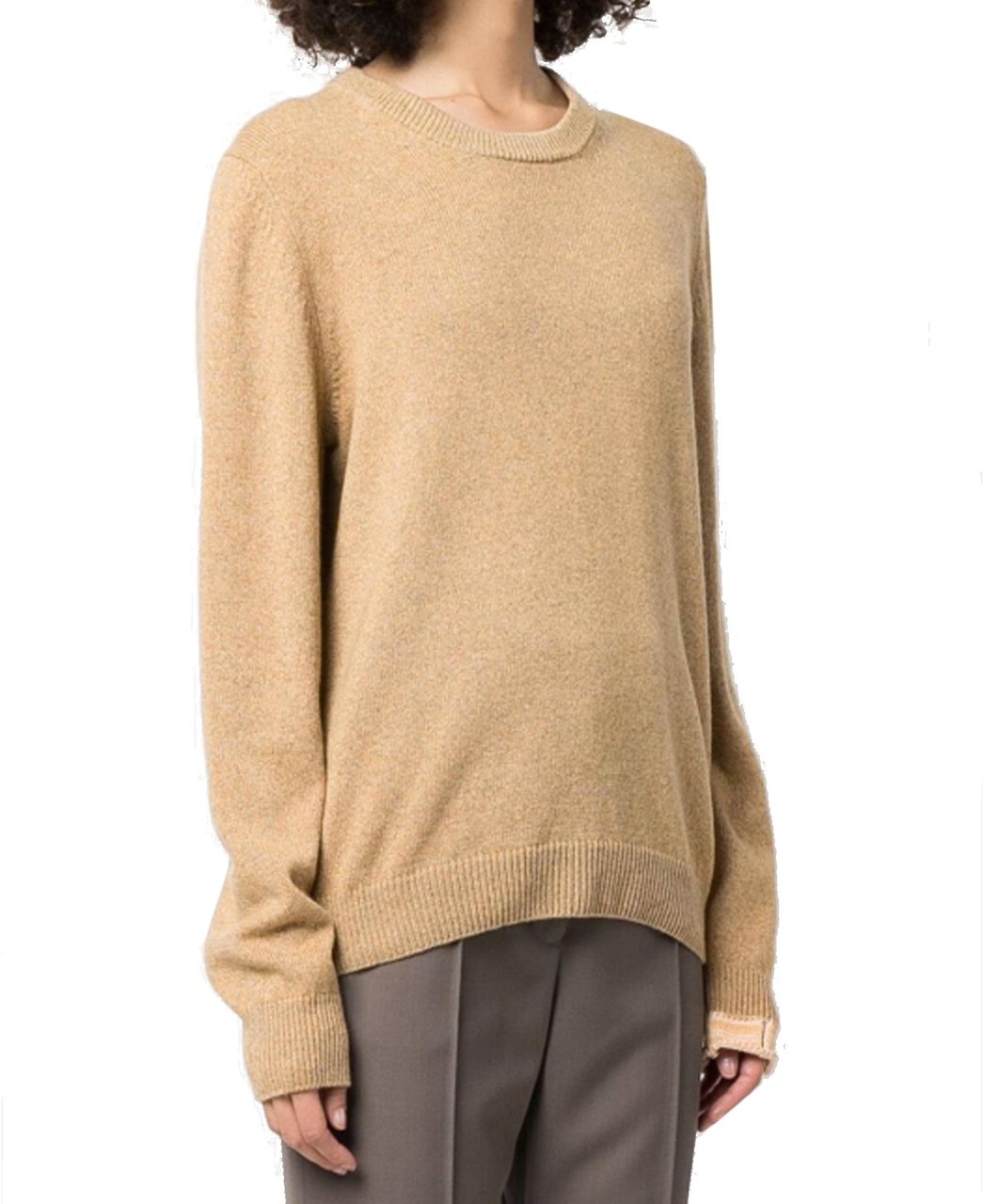 Maison Margiela Wool And Cashmere Pullover Bruin