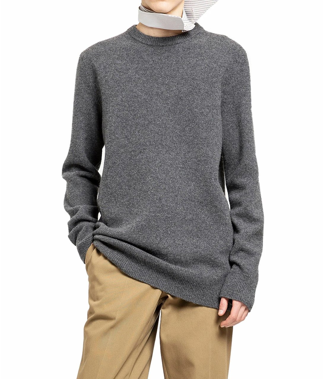 Maison Margiela Wool Sweater Grijs