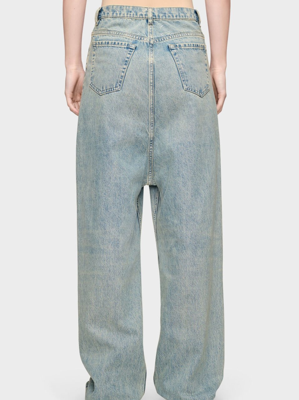 Maison Margiela Light Blue Four Stitches Denim Jeans Grijs