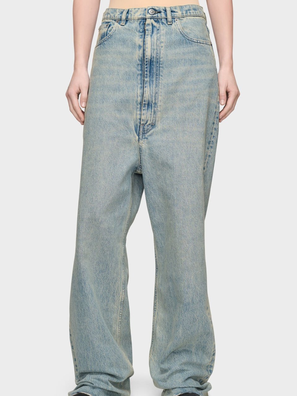Maison Margiela Light Blue Four Stitches Denim Jeans Grijs