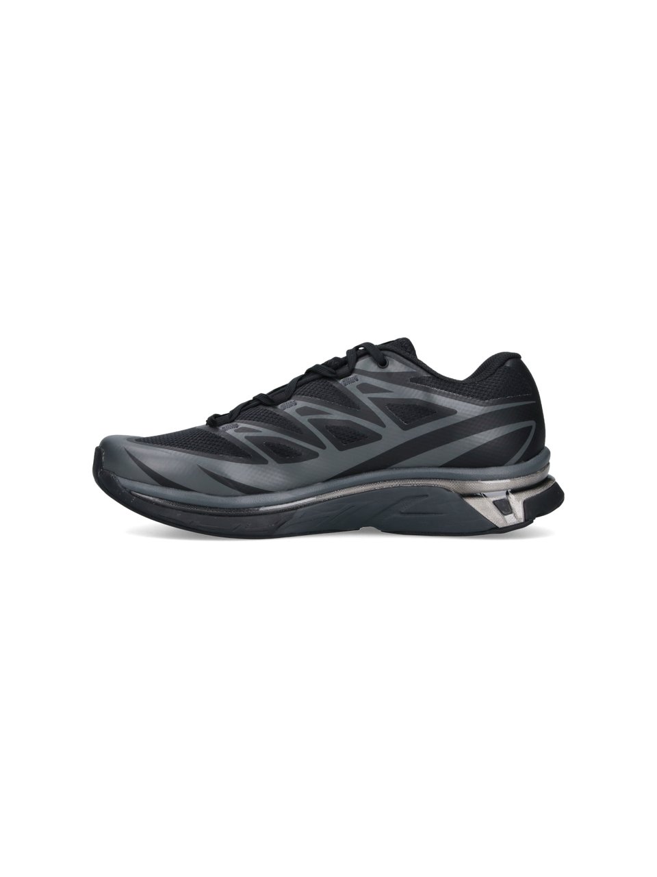 Maison Margiela Minimalist Black Sneakers with Geometric Accents Zwart
