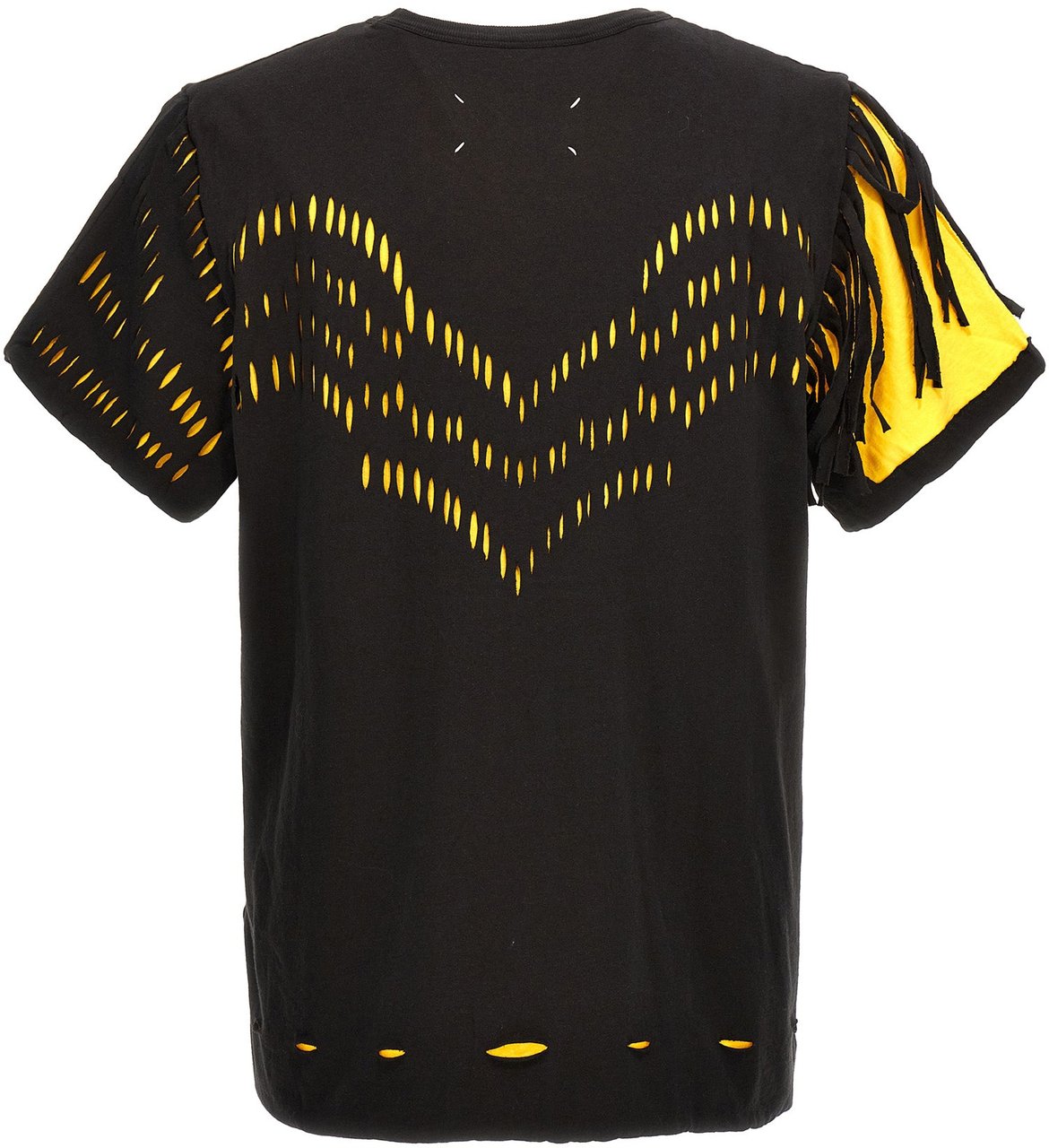 Maison Margiela Bicolor Cotton T-Shirt Geel