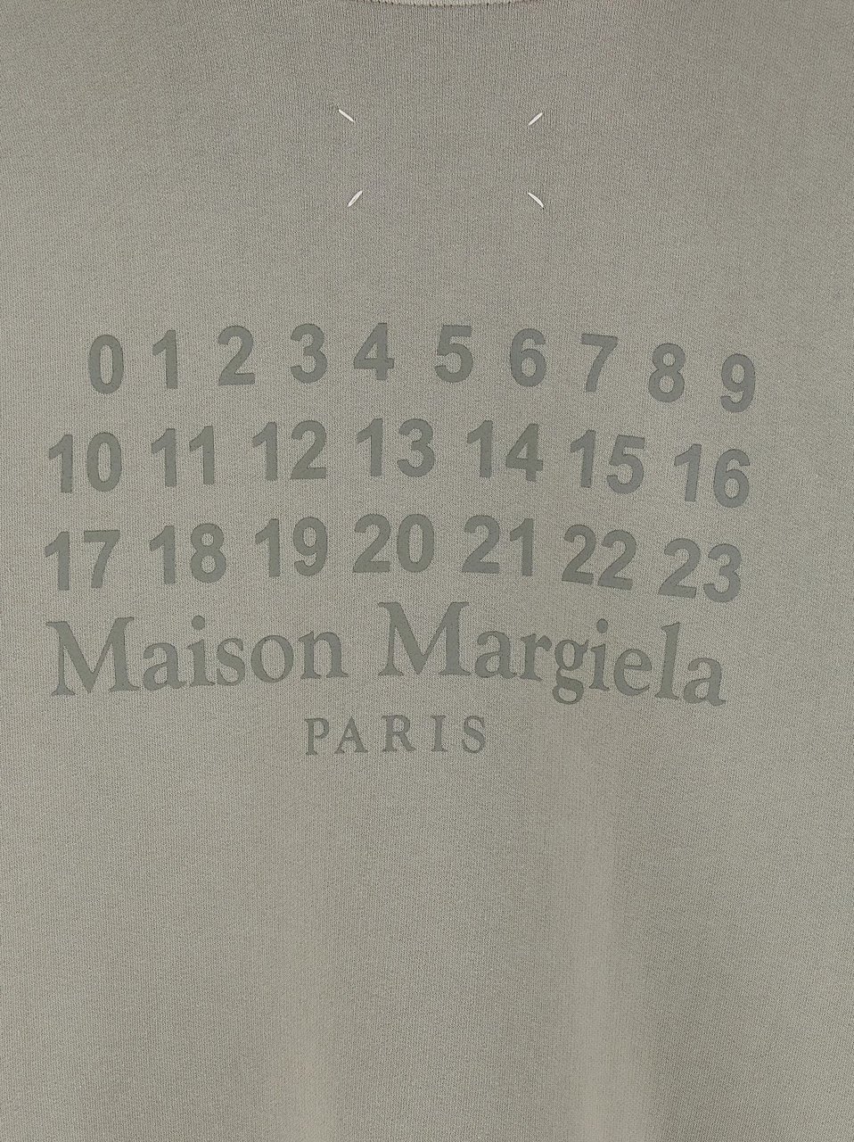 Maison Margiela Gray Cotton Sweatshirt Wit