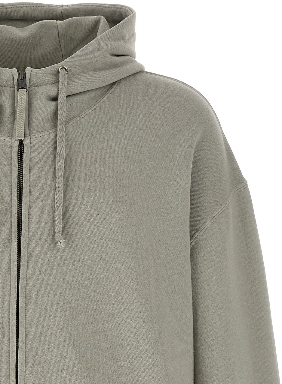 Maison Margiela Gray Cotton Sweatshirt Wit