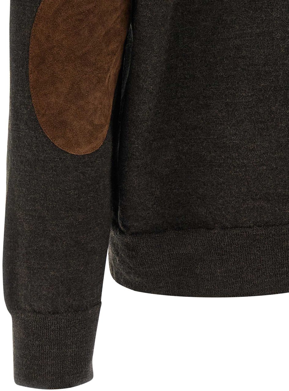 Maison Margiela Brown Wool Polo Shirt Bruin