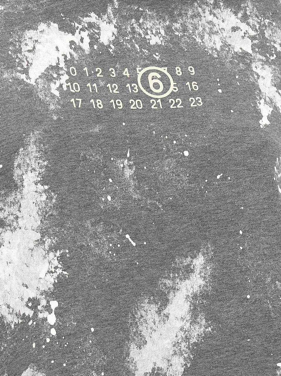 Maison Margiela MM6 Maison Margiela Gray Cotton Sweatshirt Grijs