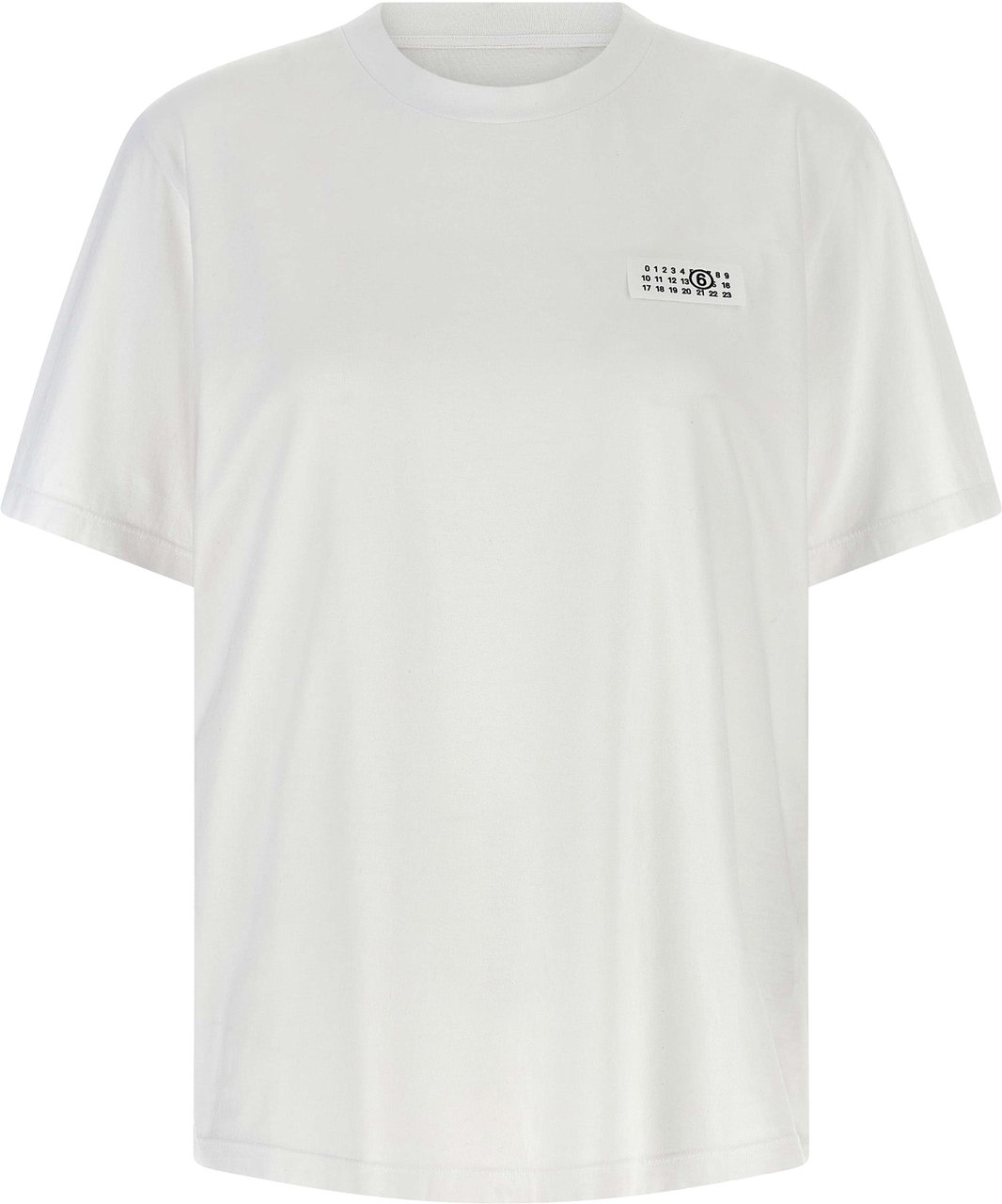 Maison Margiela MM6 Maison Margiela White Cotton T-Shirt Wit