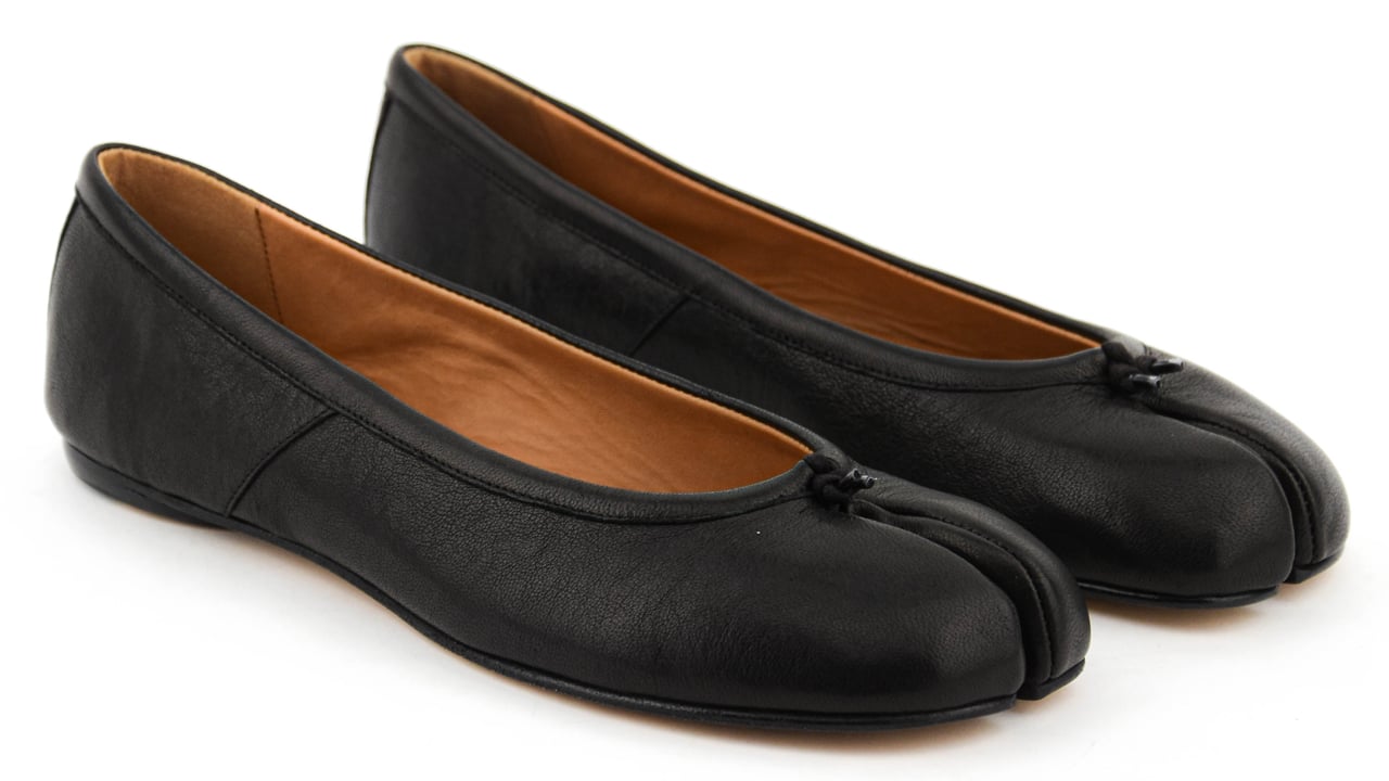 Maison Margiela Tabi Ballerina Black Zwart