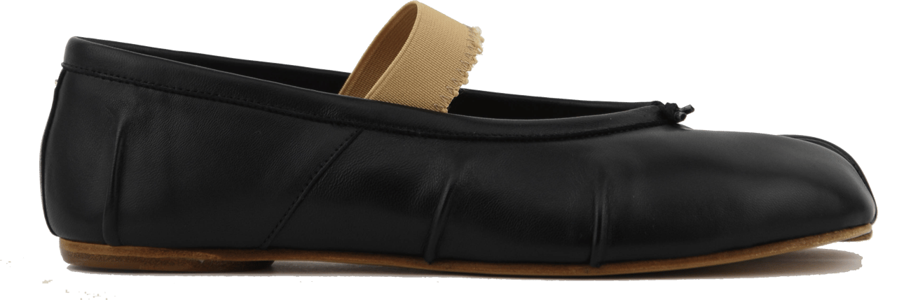 Maison Margiela Tabi Elastic Ballerina Black Zwart