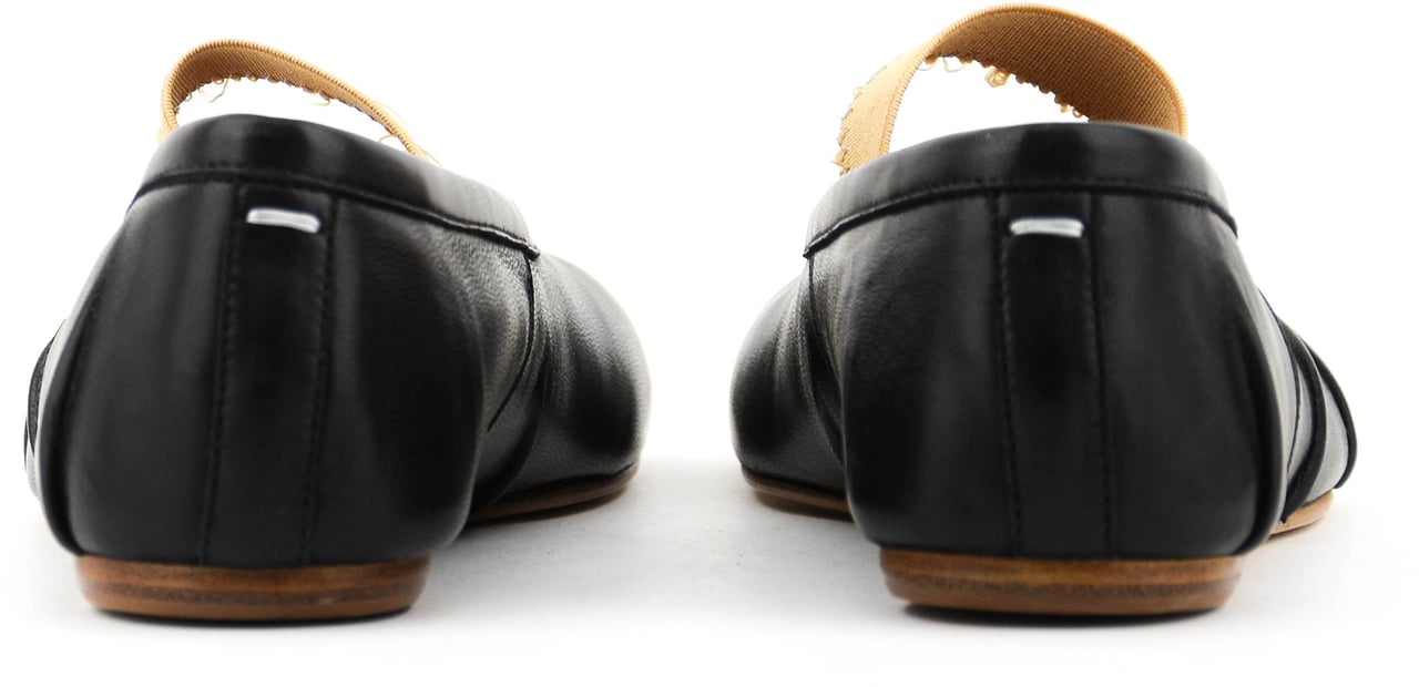 Maison Margiela Tabi Elastic Ballerina Black Zwart