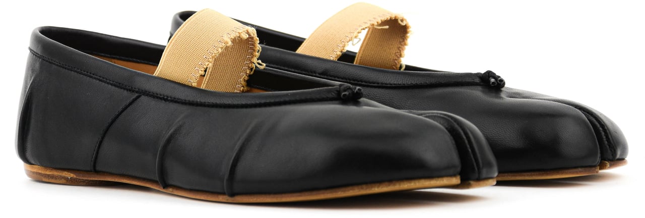 Maison Margiela Tabi Elastic Ballerina Black Zwart