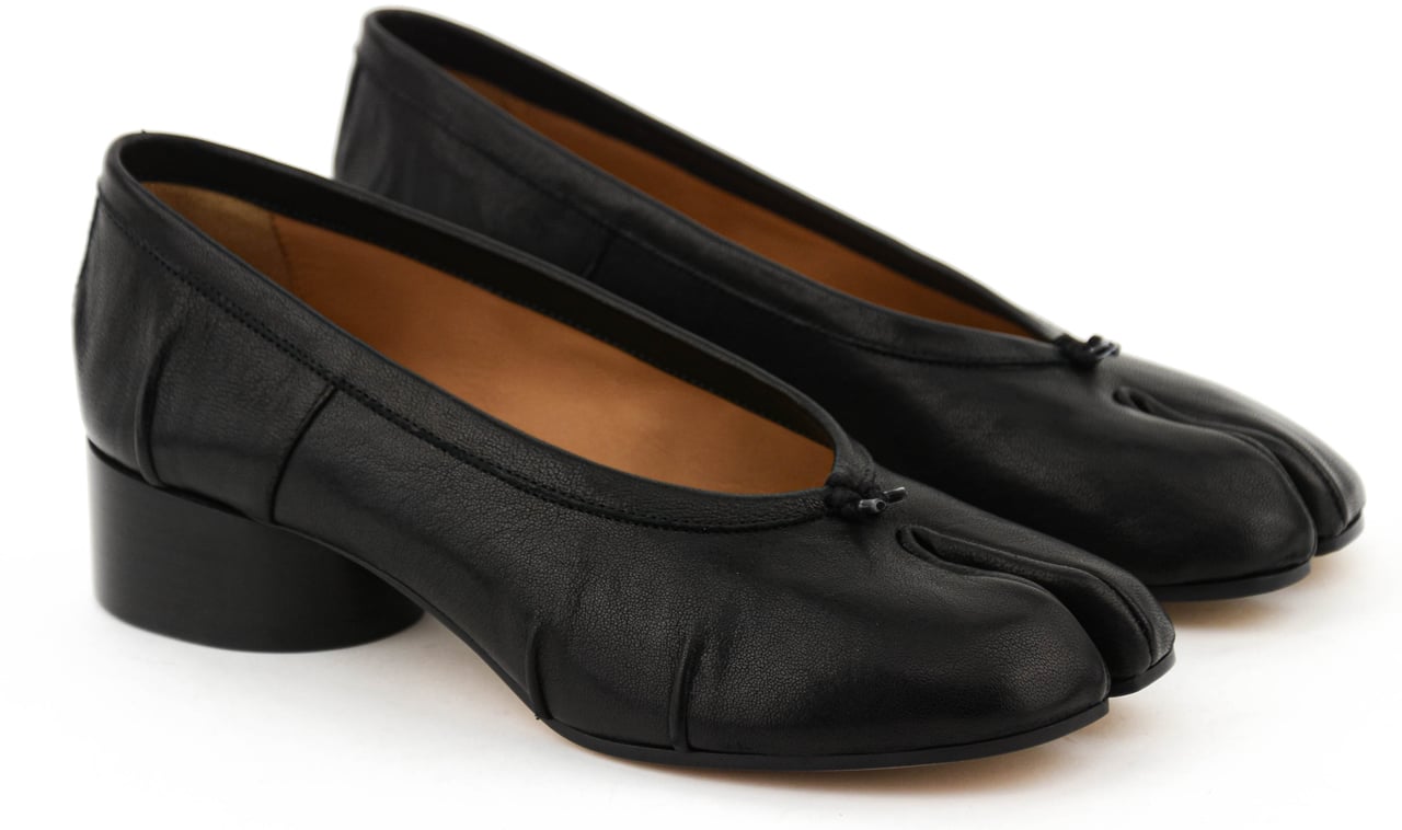 Maison Margiela Tabi Heel Ballerina Black Zwart