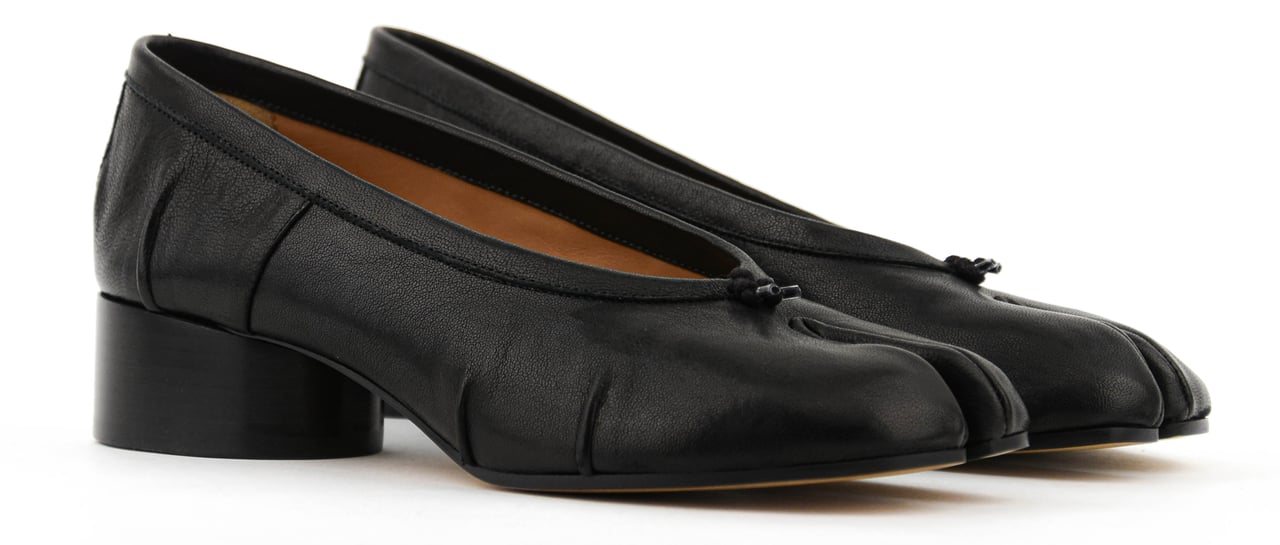 Maison Margiela Tabi Heel Ballerina Black Zwart
