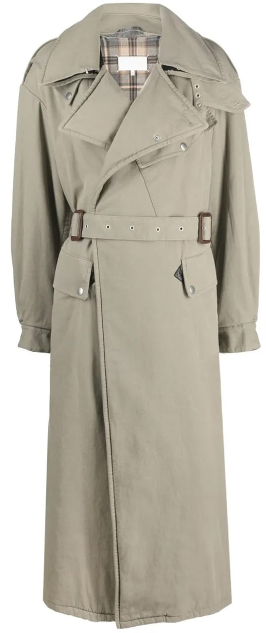 Maison Margiela Maison Margiela Deconstructed Belted Trench Coat Beige