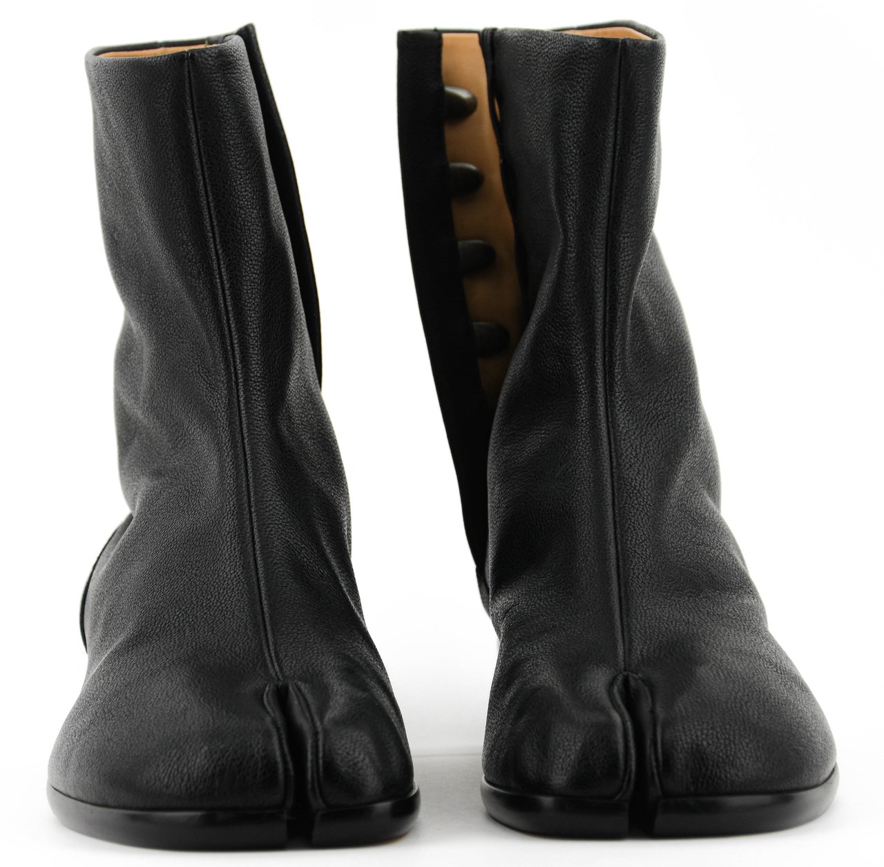 Maison Margiela Tabi Boot Men Black Leather Zwart