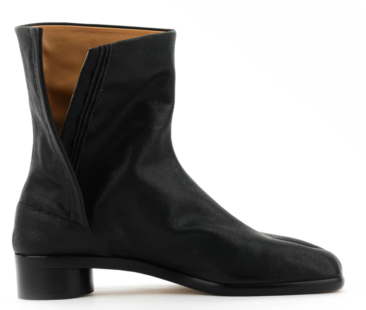 Maison Margiela Tabi Boot Men Black Leather Zwart