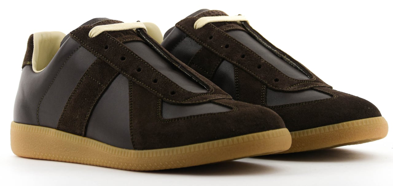 Maison Margiela Man Replica Sneaker Brown Bruin
