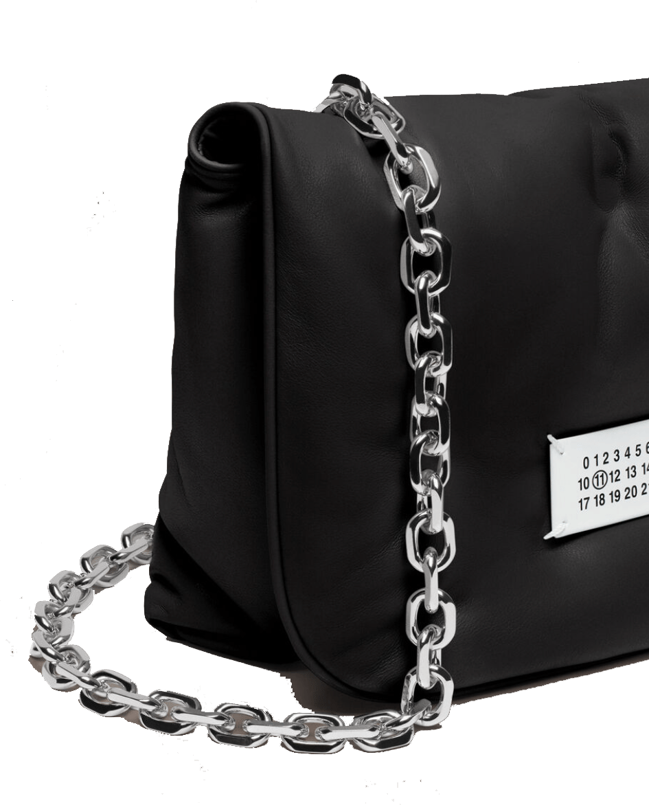 Maison Margiela Glam Slam Flap Small Black Zwart