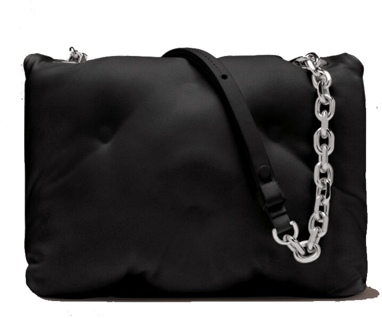 Maison Margiela Glam Slam Flap Small Black Zwart