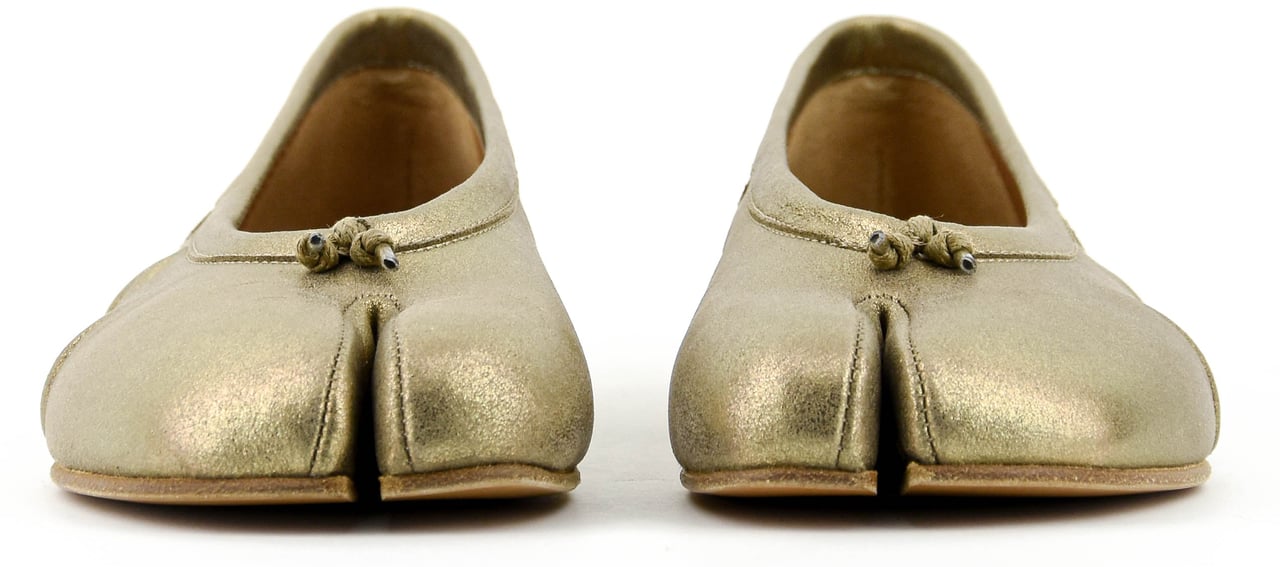 Maison Margiela New Tabi Ballerina Gold Goud