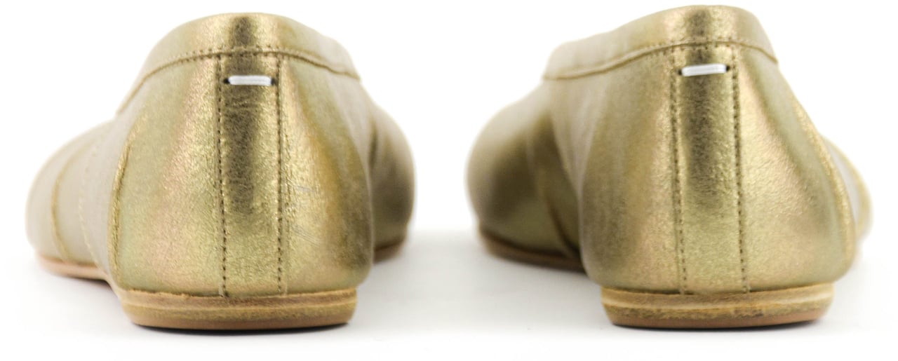 Maison Margiela New Tabi Ballerina Gold Goud