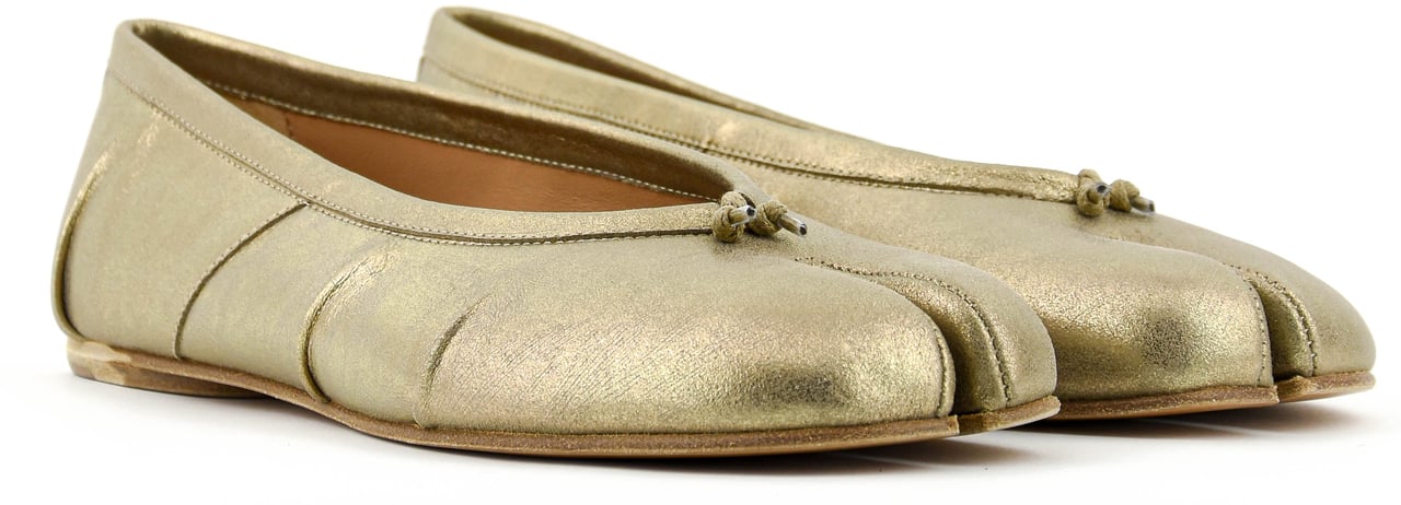 Maison Margiela New Tabi Ballerina Gold Goud