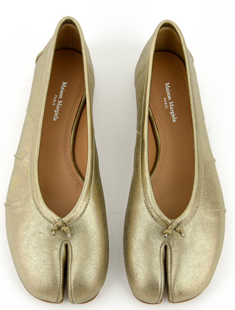 Maison Margiela New Tabi Ballerina Gold Goud